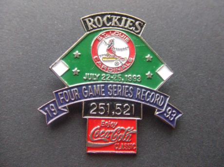 Coca Cola Honkbal The Rockies Game Series Record